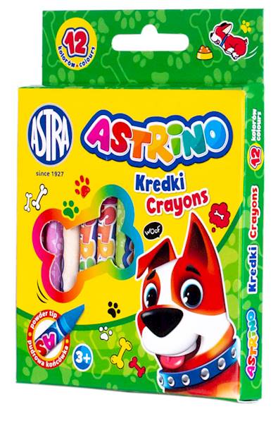 Kredki grafionowe 12 kolorów Astrino