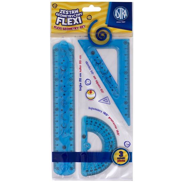 Zestaw geometryczny Astra Flexi 3 elementy