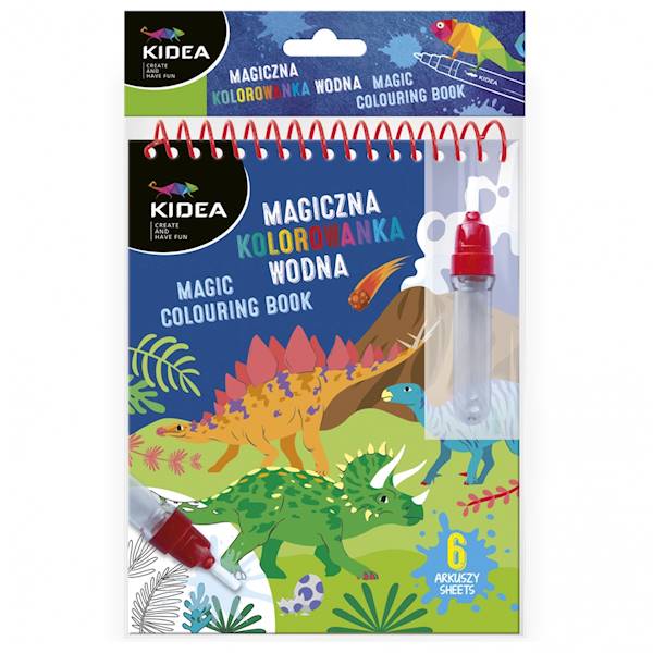 Magiczna kolorowanka wodna Kidea Dinozaury