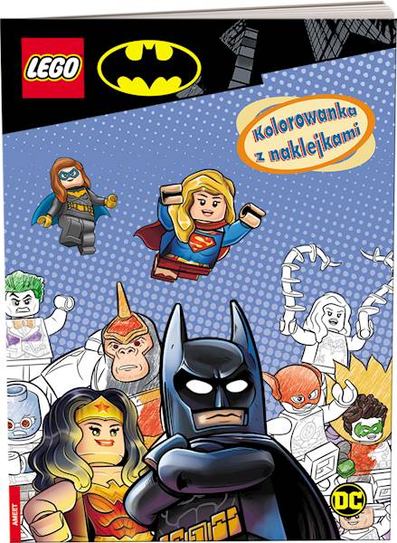 Kolorowanka z naklejkami: Lego Batman
