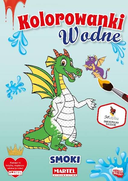 Kolorowanka wodna: Smoki