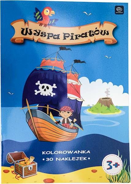 Kolorowanka z naklejkami: Wyspa piratów
