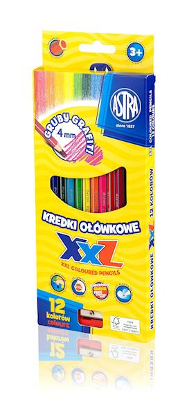 Kredki ołówkowe Astra 12k XXL