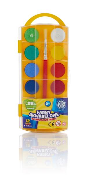 Farby akwarelowe Astra 12 kolorów