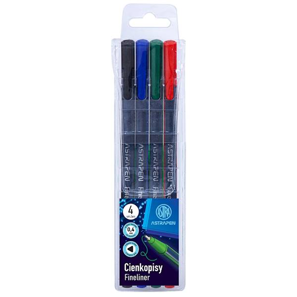 Cienkopisy trójkątne Astrapen 4 kolory