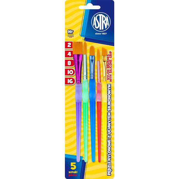 Zestaw Pędzli NYLON 5 szt. Astra