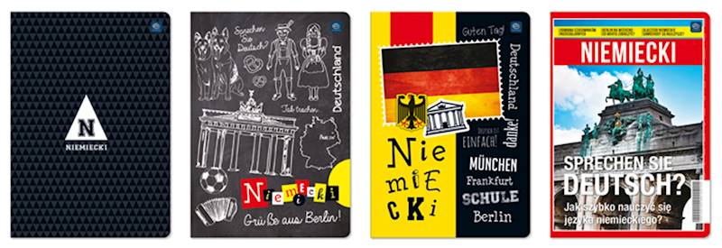 Zeszyt A5/60 Interdruk kratka j.niemiecki