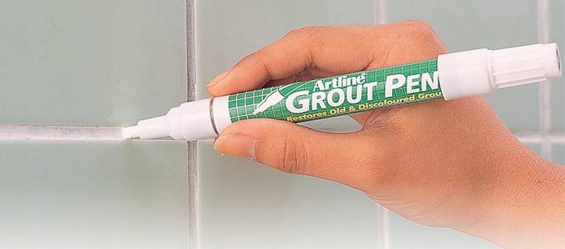 Marker permanentny do fug Artline szary