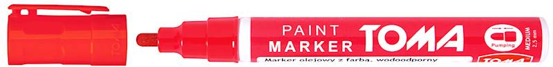 Marker olejowy TOMA TO-440 czerwony