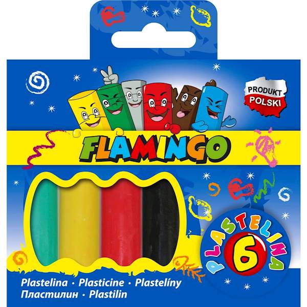 Plastelina 6 kol. Flamingo