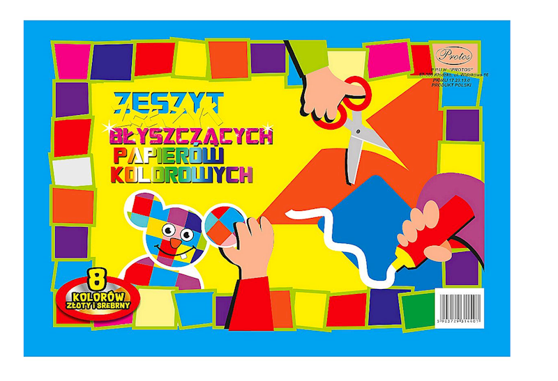 Zeszyt papierów błyszczących kol. A4 PROTOS