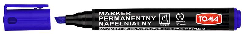Marker permanentny TOMA TO-221 niebieski