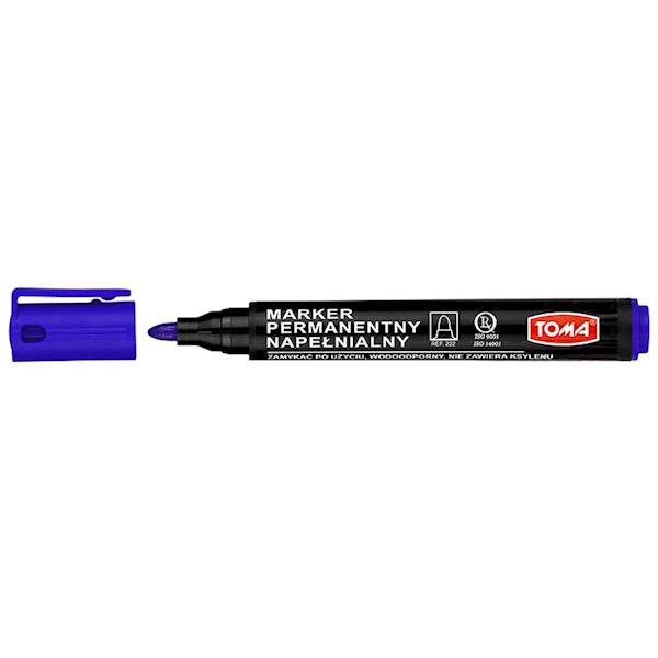 Marker permanentny TOMA TO-222 niebieski 