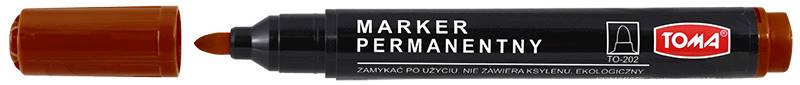 Marker permanentny TOMA TO-202 brązowy