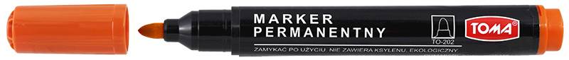 Marker permanentny TOMA TO-202 pomarańczowy