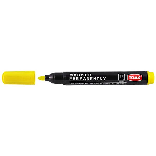 Marker permanentny TOMA TO-202 żółty