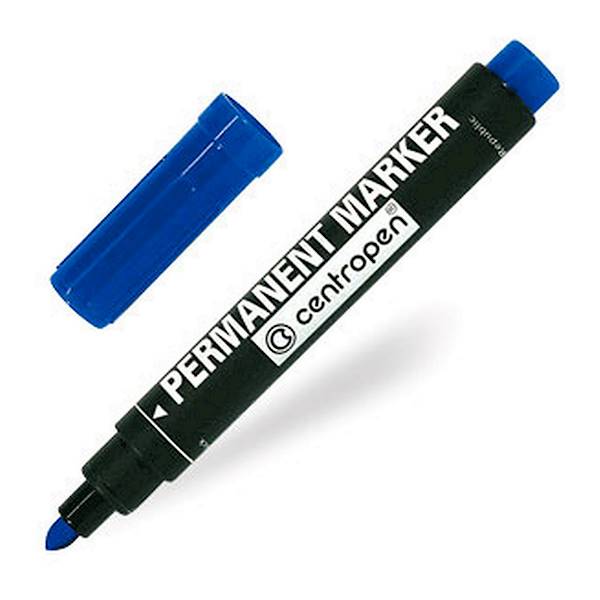 Marker permanentny Centropen niebieski