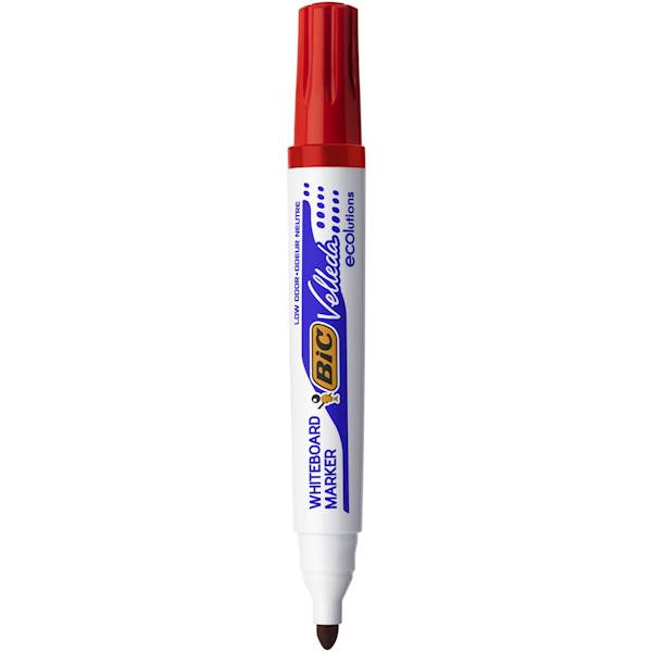 Marker suchościeralny BIC czerwony okrągła końcówk