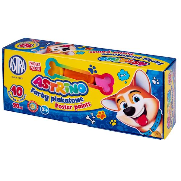 Farby plakatowe Astrino 10 kolorów - 20 ml