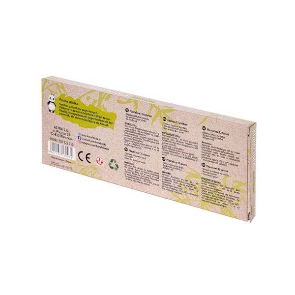 Plastelina Astra 12 kolorów ECO