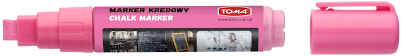 Marker kredowy TOMA TO-291 różowy 8x5 mm 8g tuszu