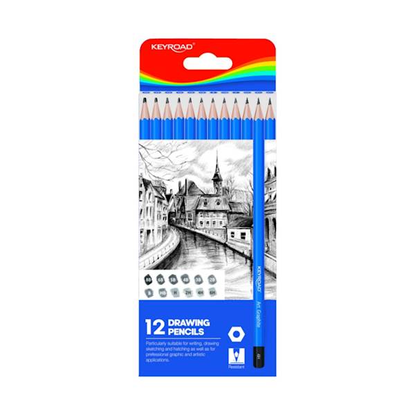 Zestaw ołówków do szkicowania Keyroad 12 szt.