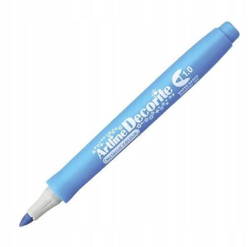 Pisak permanentny met. niebieski Artline Decorite