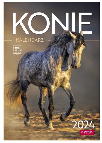 Kalendarz ścienny A3 Konie