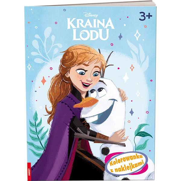 Kolorowanka z naklejkami Kraina Lodu