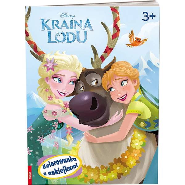 Kolorowanka z naklejkami: Kraina Lodu 