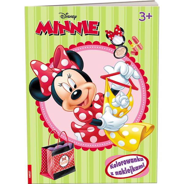 Kolorowanka z naklejkami: Minnie