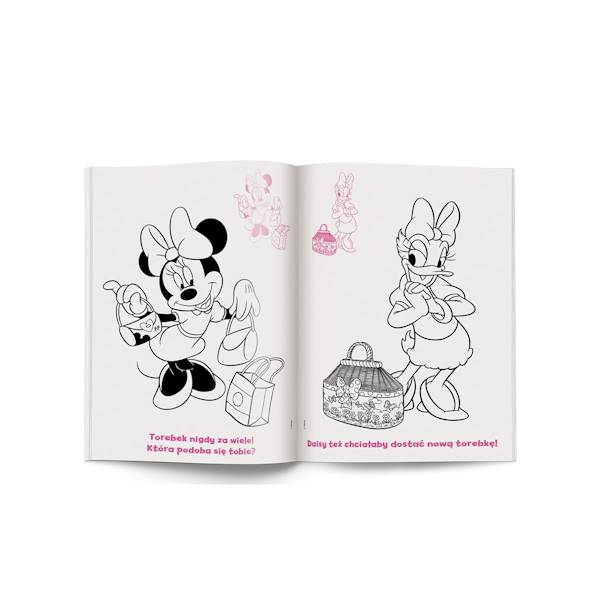 Kolorowanka z naklejkami: Minnie