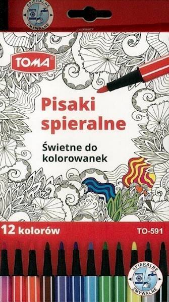 Pisaki zmywalne 12 kol. Toma TO-591