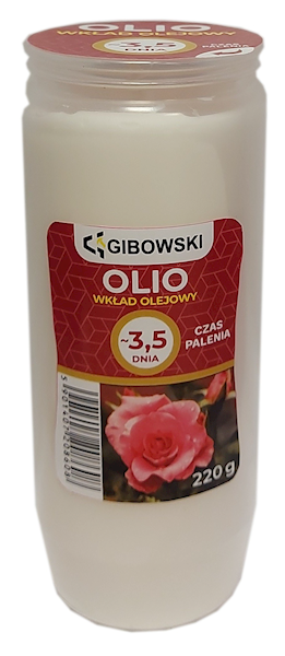 Wkład do znicza olejowy OL-2 220g 3,5 dnia