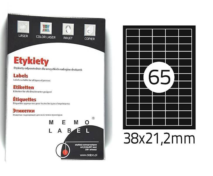 Etykiety samoprzylepne Dalpo 65 A'100