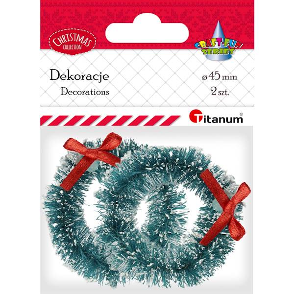 Dekoracje świąteczne Titanum wianki 2 szt.