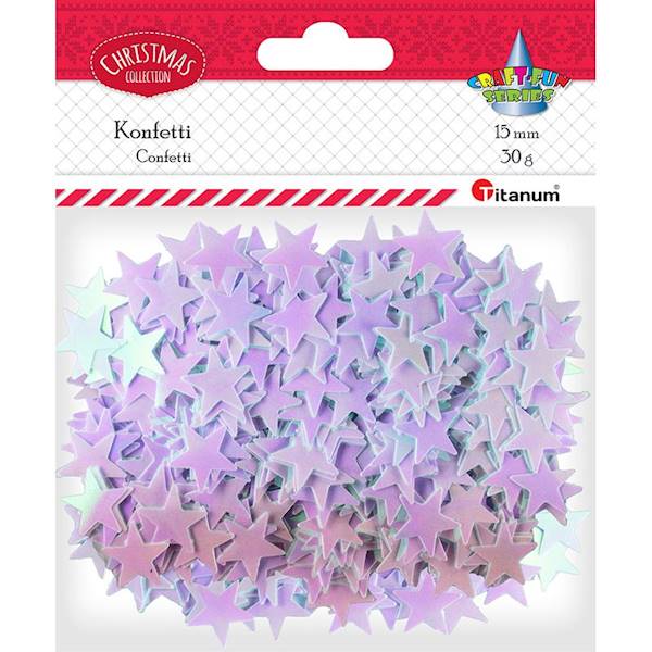 Konfetti Titanum gwiazdki perłowe 30g