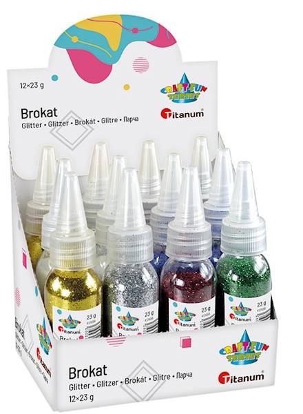 Brokat Titanum 23g mix kolorów