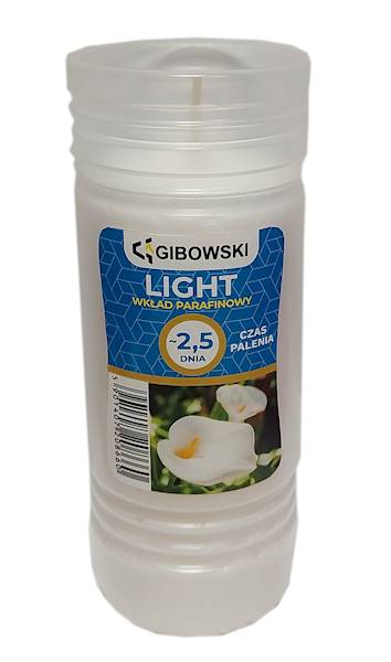 Wkład do znicza parafinowy WZP-2 150g 2,5 dnia