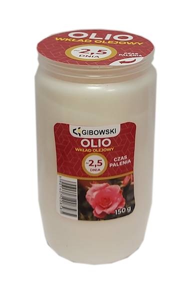 Wkład do znicza olejowy OL-1 150g 2,5 dnia
