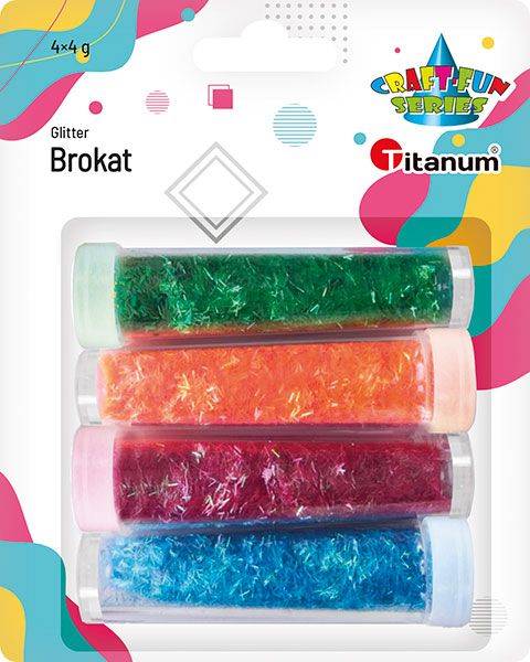 Brokat Titanum w fiolkach 4 kolory 4g