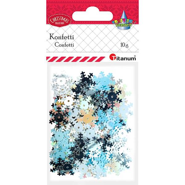 Konfetti Titanum Święta płatki śniegu 10g