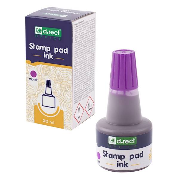 Tusz do pieczątek D.RECT fioletowy 30 ml