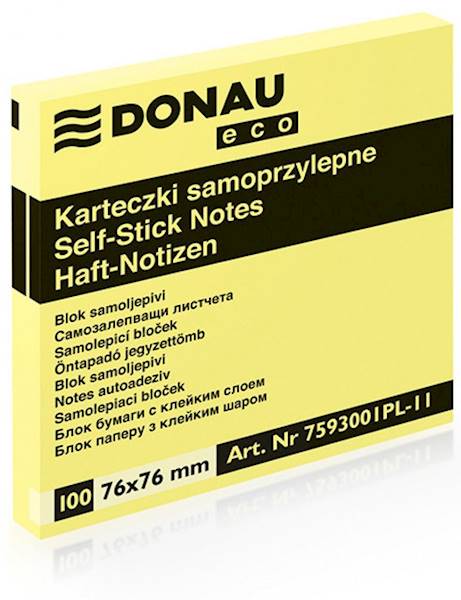 Bloczek samoprzylepny Donau 76x76mm 100k