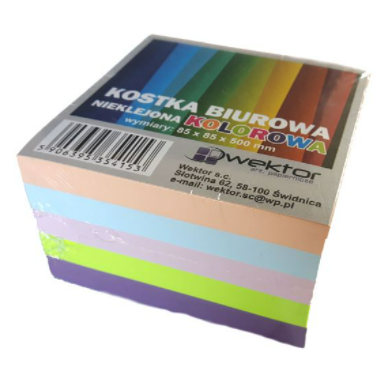 Kostka kolor klejona Wektor 85x85x35mm