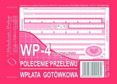 Polecenie przelewu A6 WP-4 445-5