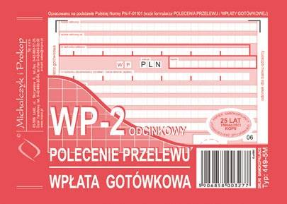 Polecenie przelewu A6 449-5 WP-2