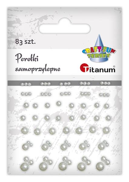 Perełki samoprzylepne Titanum 83 szt. mix wymiarów