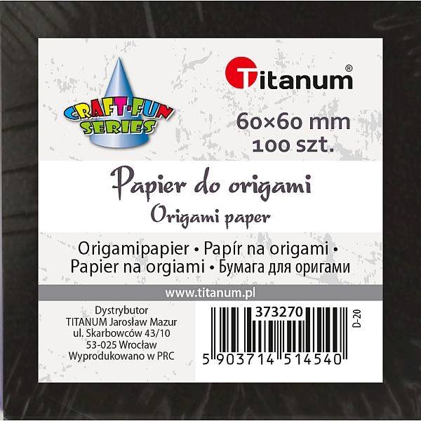 Papier do origami Titanum 6x6 cm 100 arkuszy 