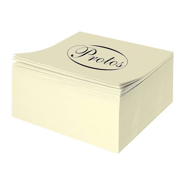 Kostka papierowa Protos kremowa 85x85x70